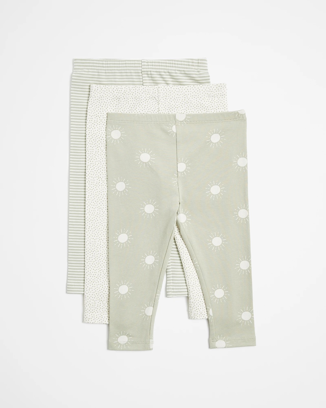 Baby Organic Cotton Leggings 3 Pack - Suns