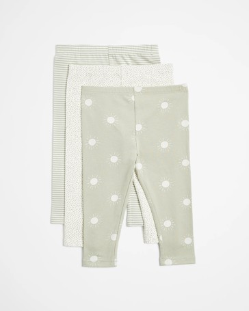 Baby Organic Cotton Leggings 3 Pack