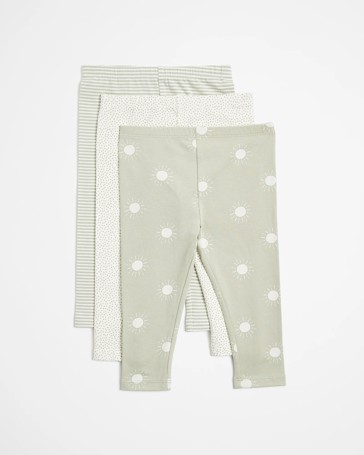 Kids Organic Cotton Flare Leggings (3-Pack)