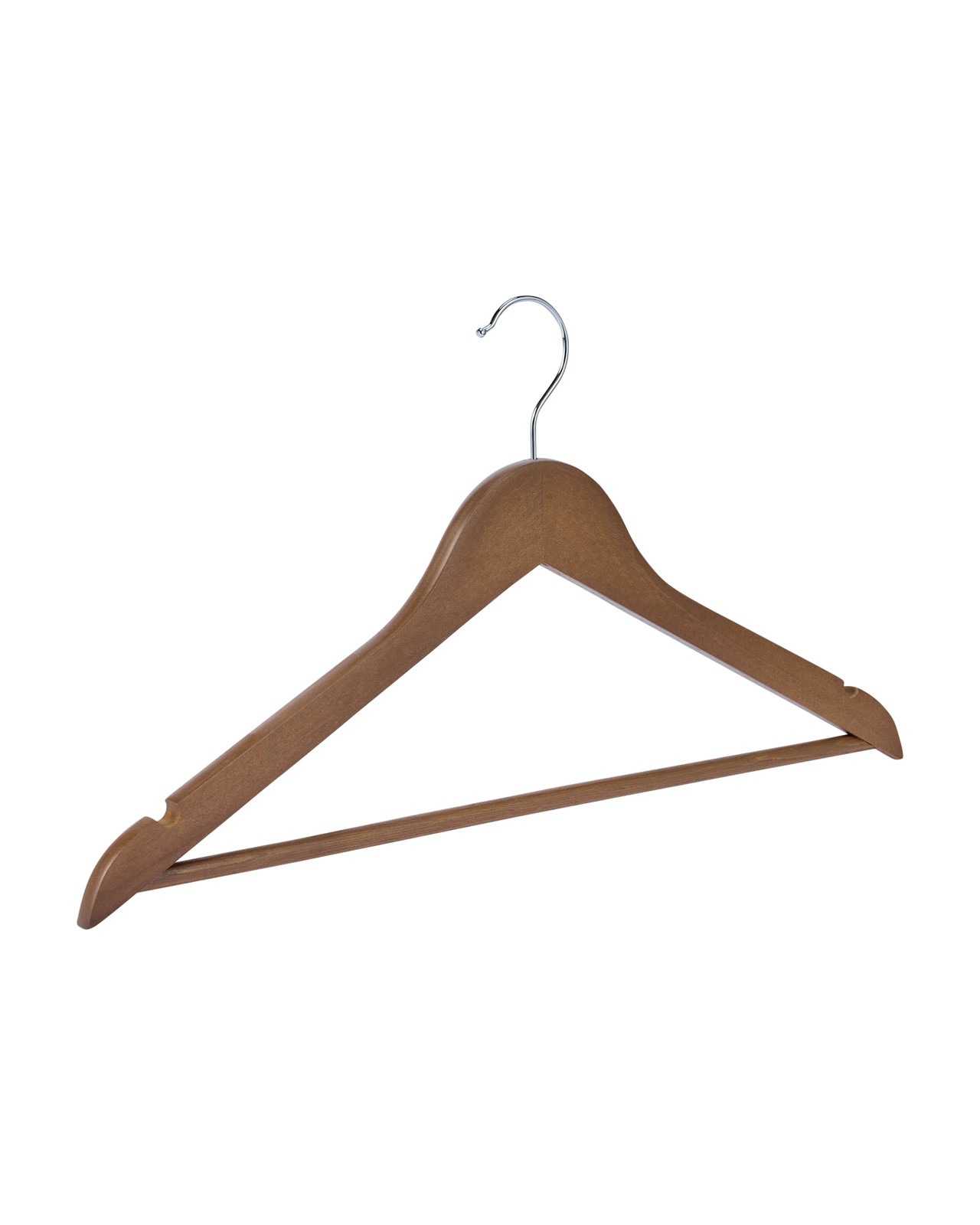 Anko 12 Pack Wooden Hangers - Walnut 3 of 6