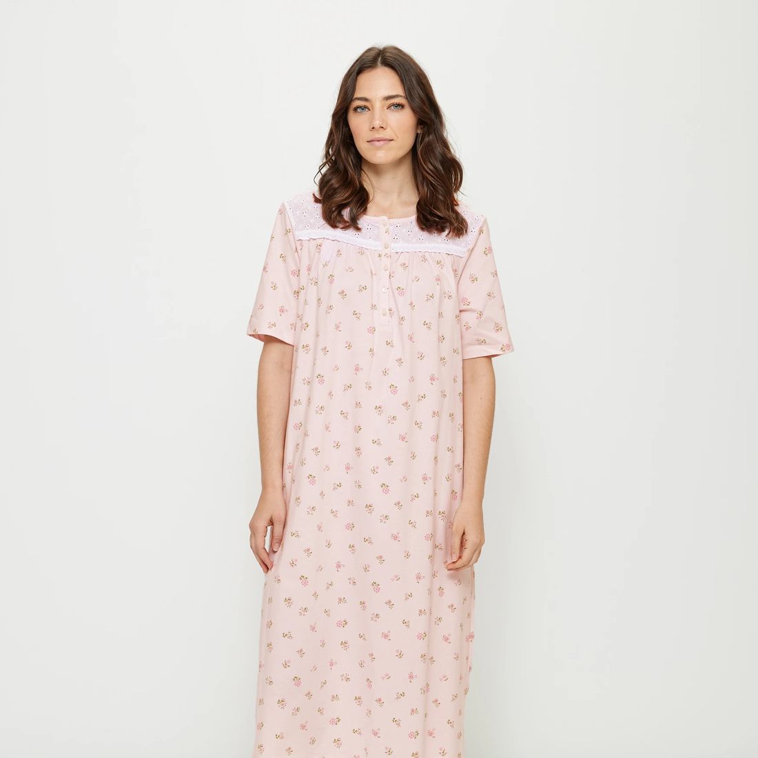 Traditional Lace Trim Sleep Nightie - Pink Ditsy | Target Australia