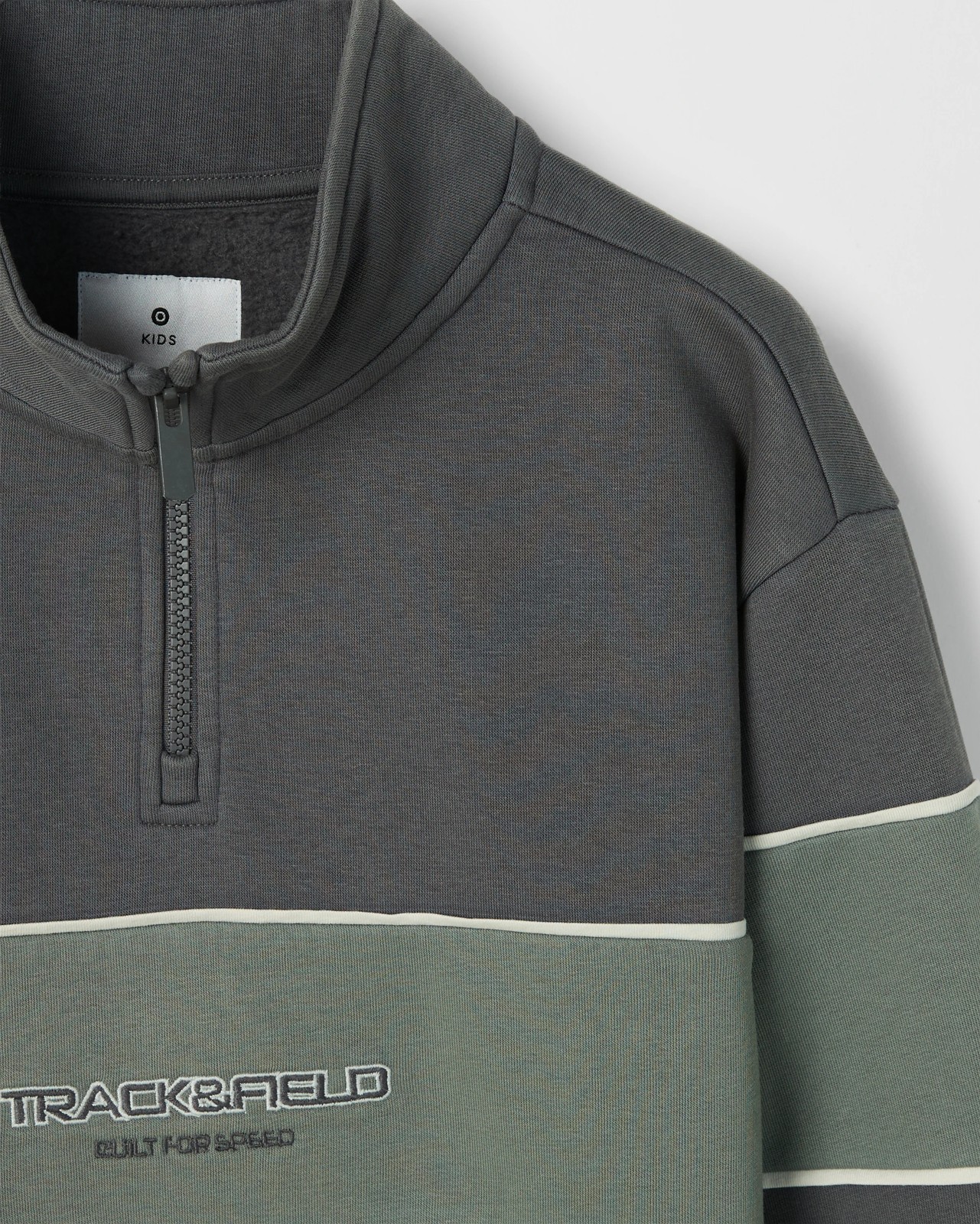 Australian Cotton Blend Heavyweight Quarter Zip Jumper - Black 2 of 2