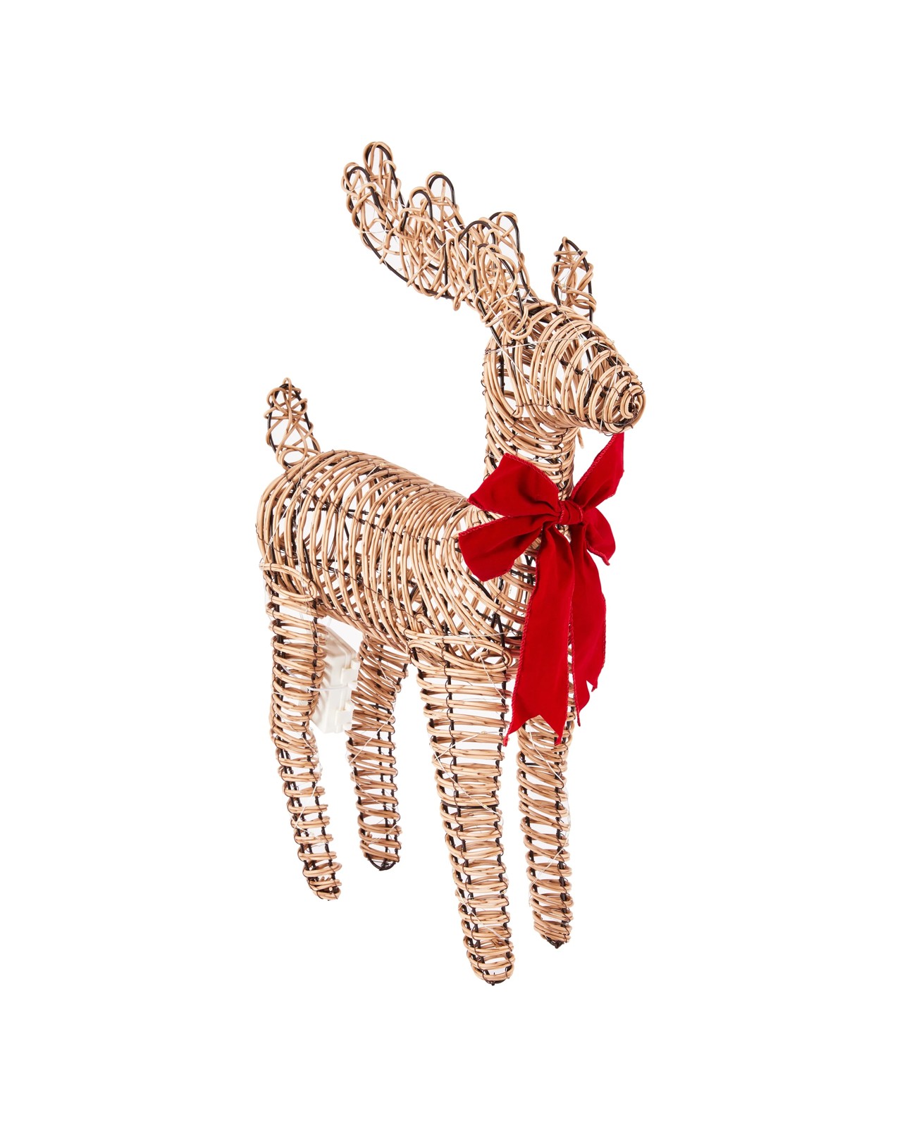 Anko Battery Operated LED Light Up Rattan Look Reindeer 2 of 6