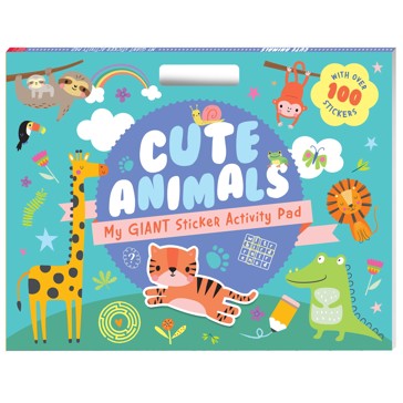 My Giant Sticker Activity Pad: Cute Animals - Book