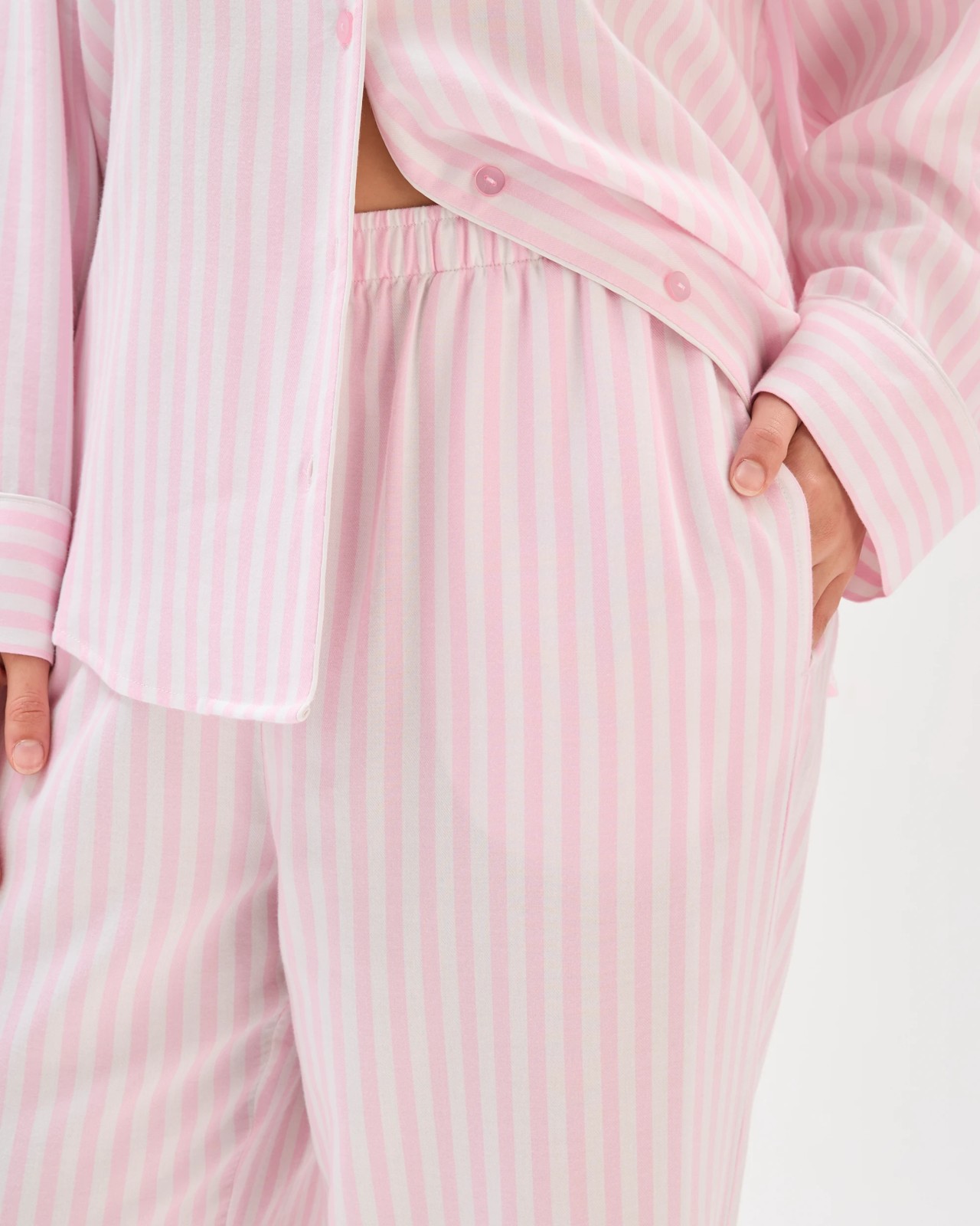 Full Length Pyjama Pants - Pink Stripe 5 of 6