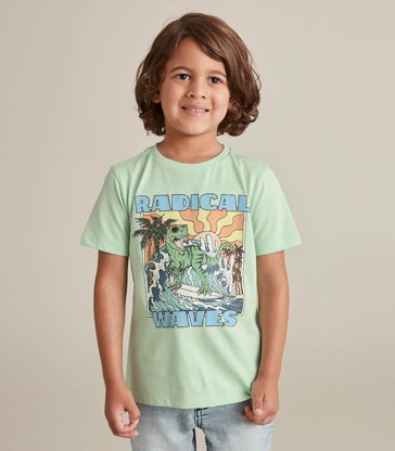 Organic Cotton Dinosaur Graphic T-shirt