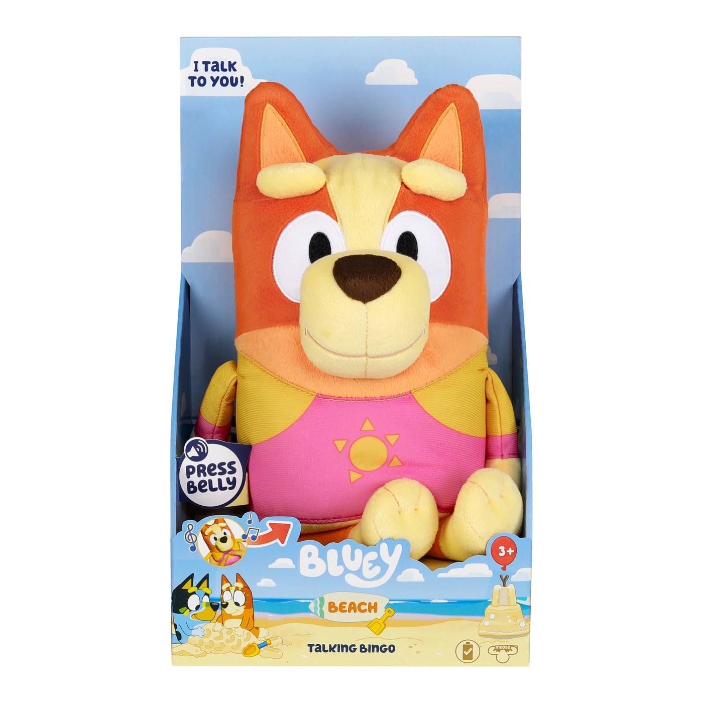 Bluey Beach Talking Sound Effects Plush - Assorted*