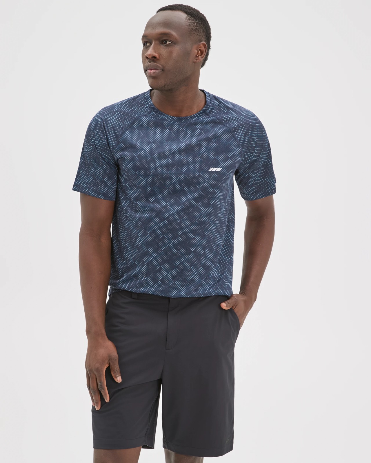 Active Hybrid Stretch Chino Shorts - Black 3 of 5