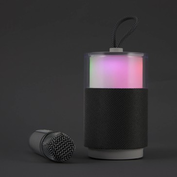 Karaoke Speaker with Voice Modifying Microphone White - Anko