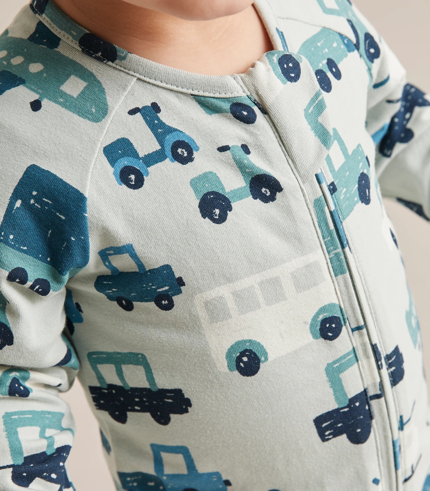 Baby Organic Cotton Print Zip Coverall 6 of 6