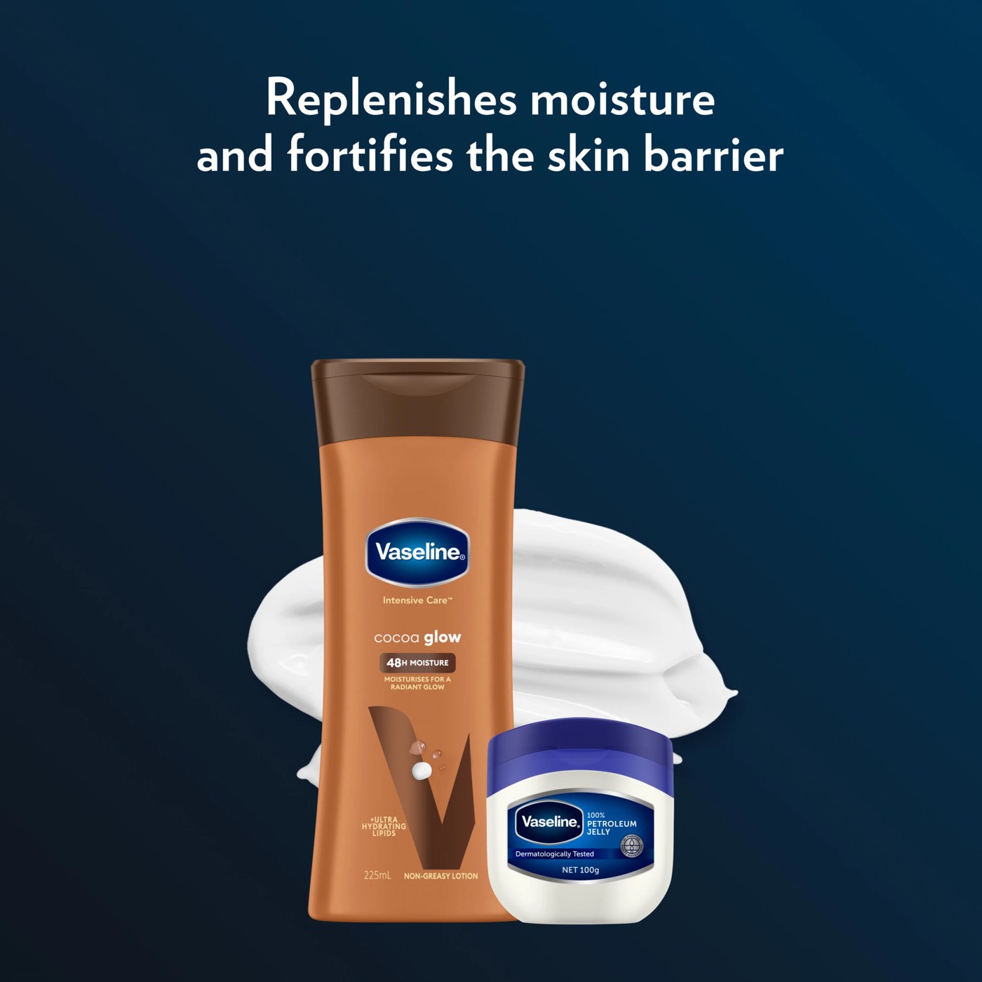 Vaseline Intensive Care Cocoa Glow 48H Moisture Body Lotion 225ml - Ultra Hydrating Lipids 6 of 6