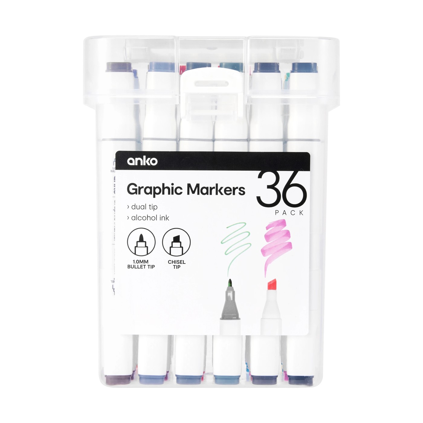 Graphic Markers, 36 Pack - Anko 2 of 6