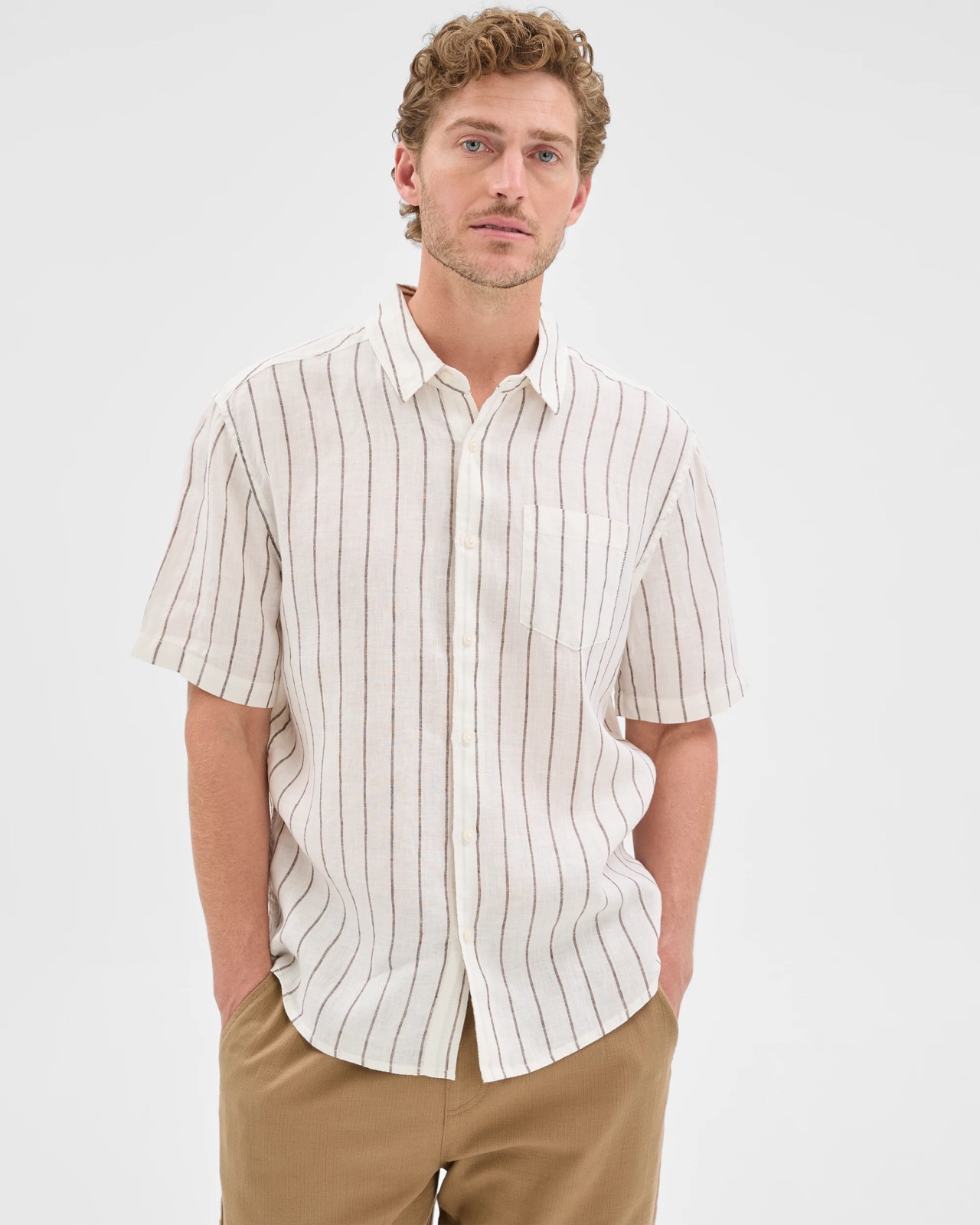European Linen Short Sleeve Shirt 4 of 5