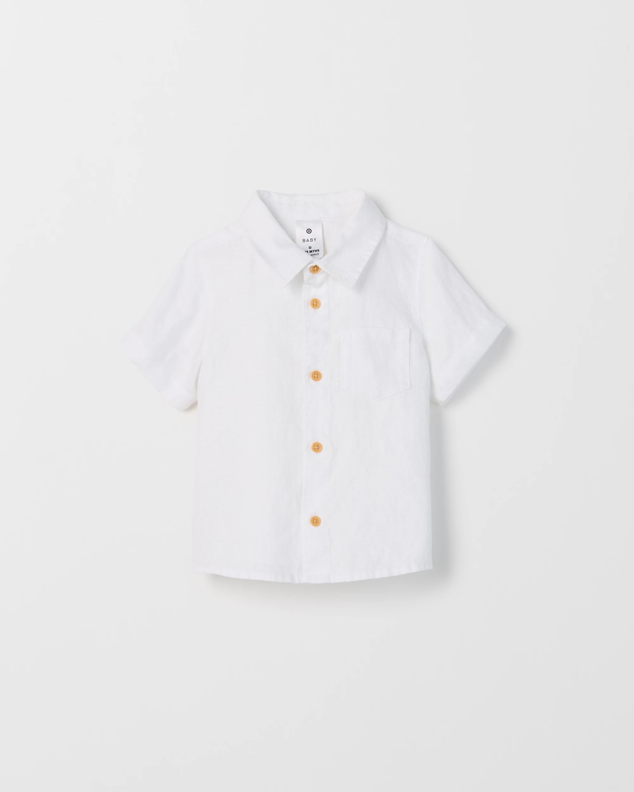 Baby European Linen Short Sleeve Shirt 4 of 5