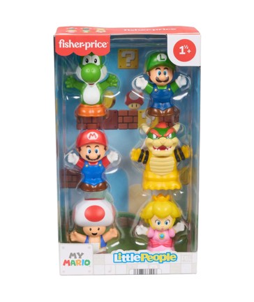 Fisher-Price Little People My Mario Figure 6-Pack Toy Set