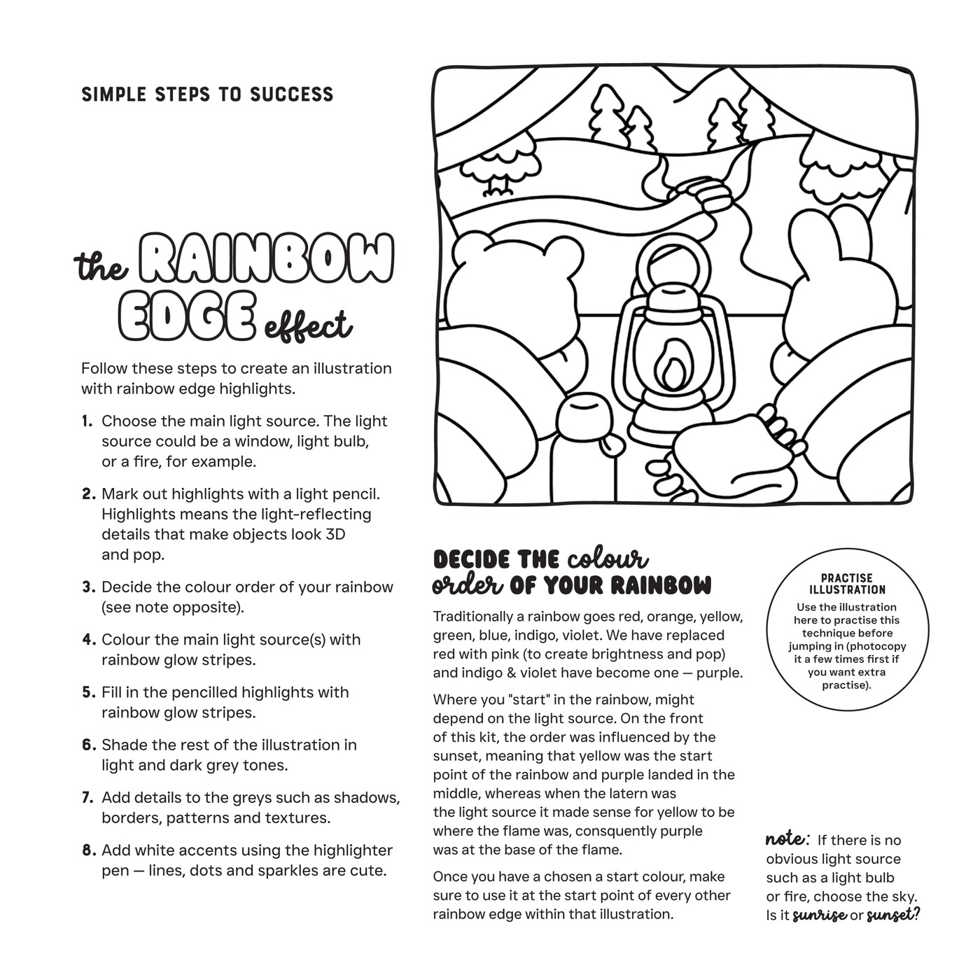 Rainbow Glow Super Star Colouring Kit - Book 2 of 4
