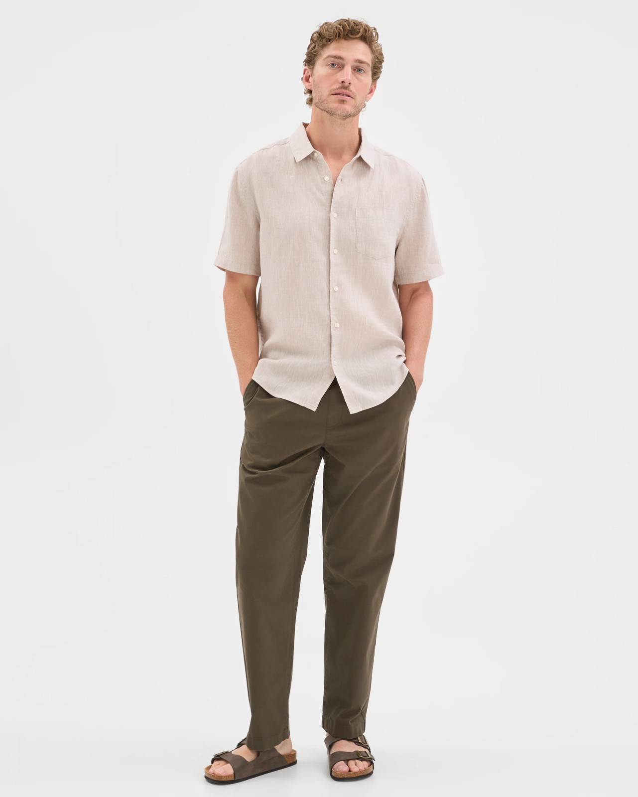European Linen Short Sleeve Shirt 2 of 6