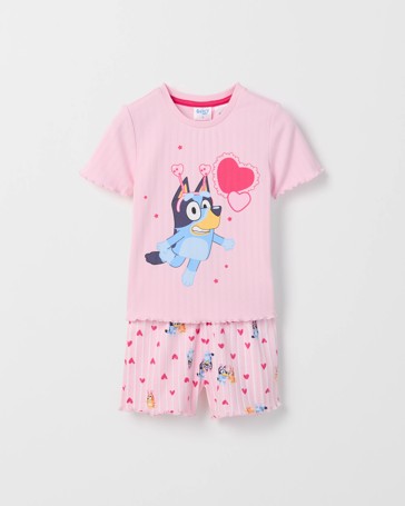 Bluey Australian Cotton Younger Girls Elevated Knit Pyjama Set