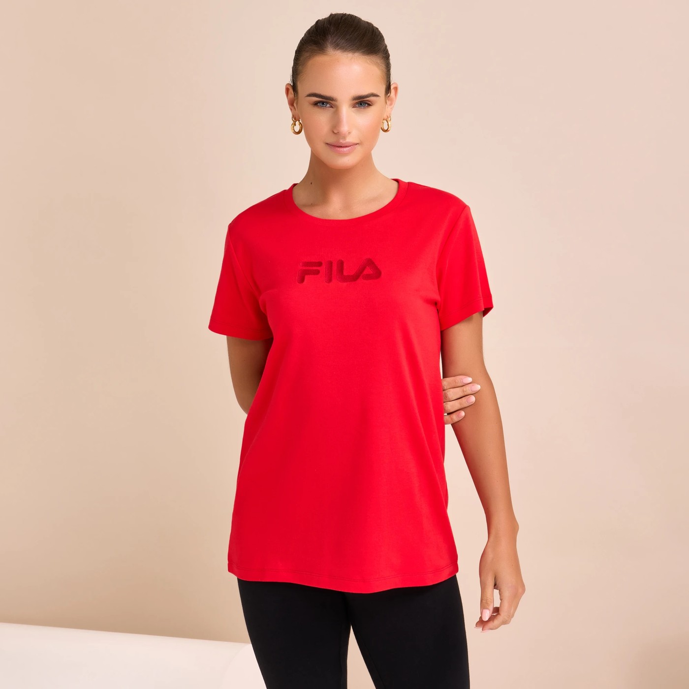 Fila t shirt red on sale