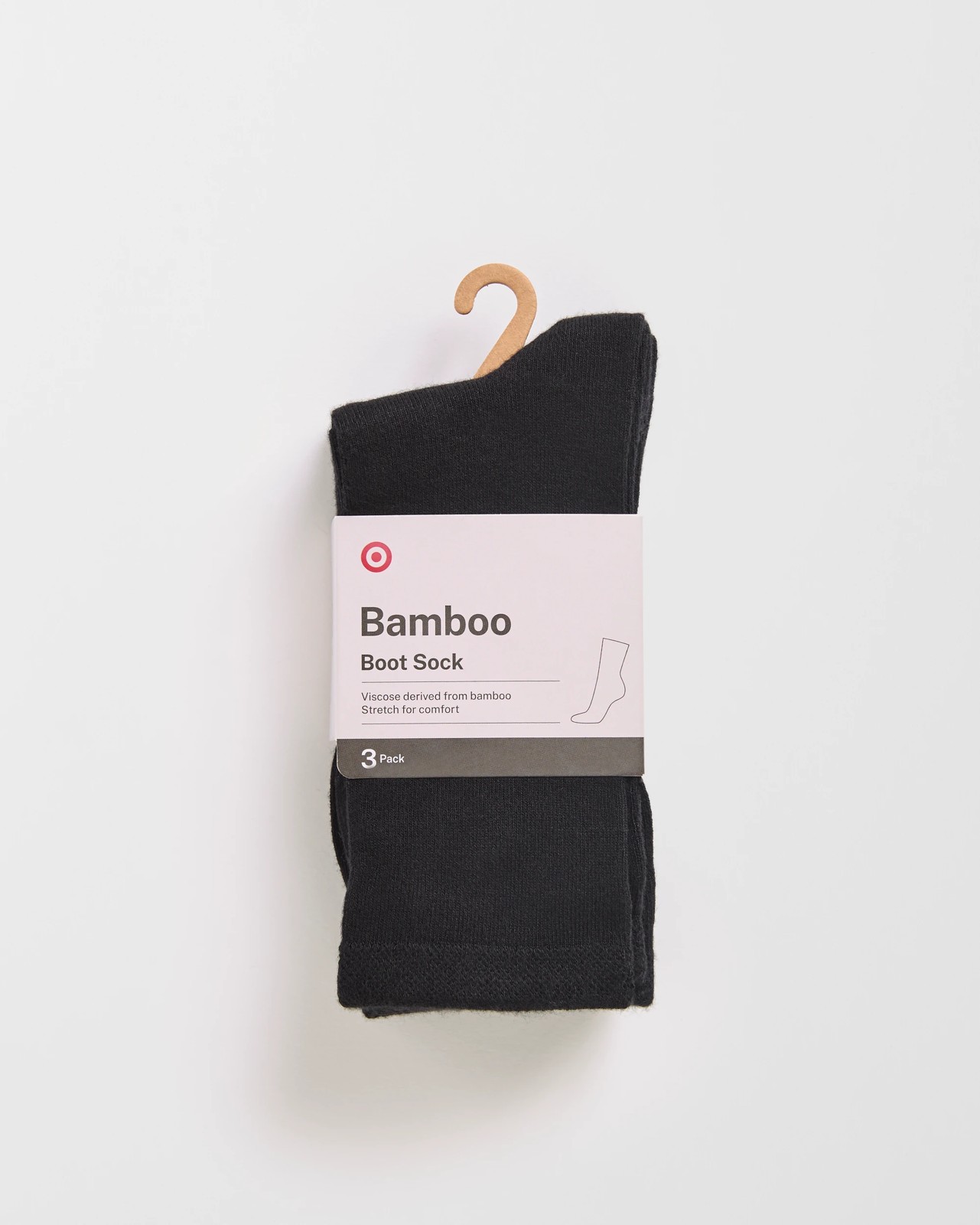 3 Pack Bamboo Crew Socks - Black 6 of 6