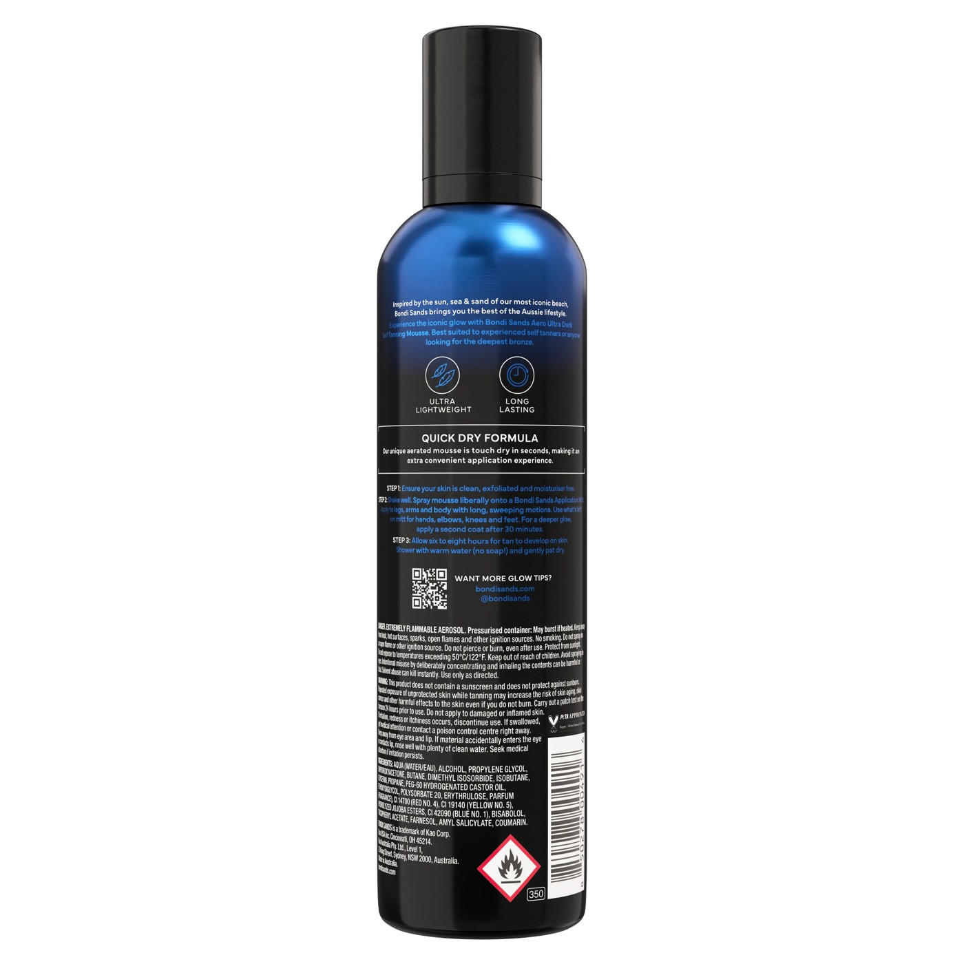 Bondi Sands Aero Self Tanning Foam Ultra Dark 225ml - Coconut Scent 2 of 2