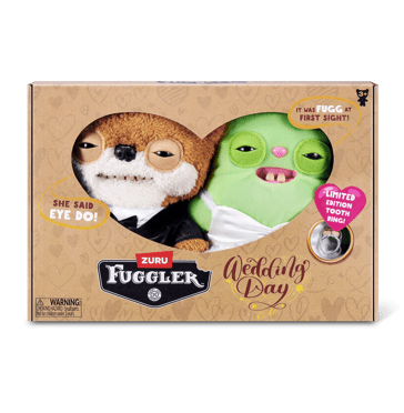 2 Pack Zuru Fuggler Wedding Fuggs S1 Plush Toys