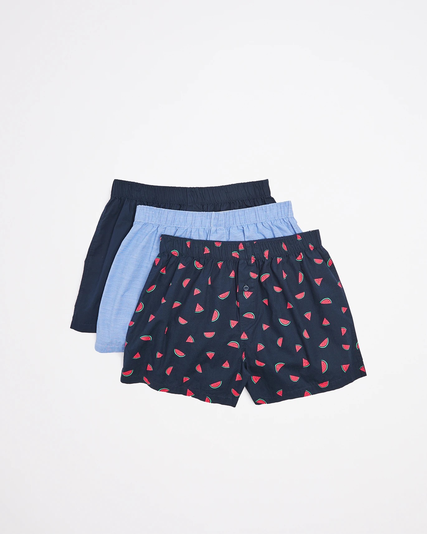 Maxx 3 Pack Woven Boxers - Watermelon