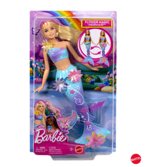 Mattel Barbie Flower Magic Mermaid Toy Doll