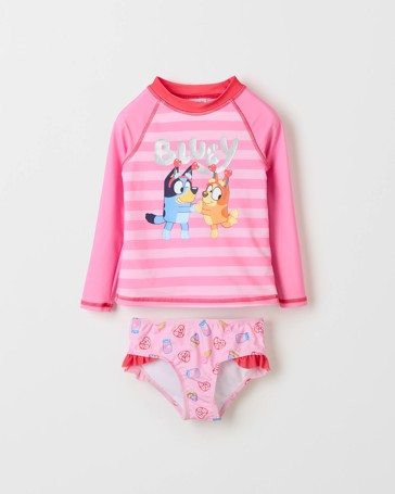 Bluey Swim Long Sleeve Rash Set