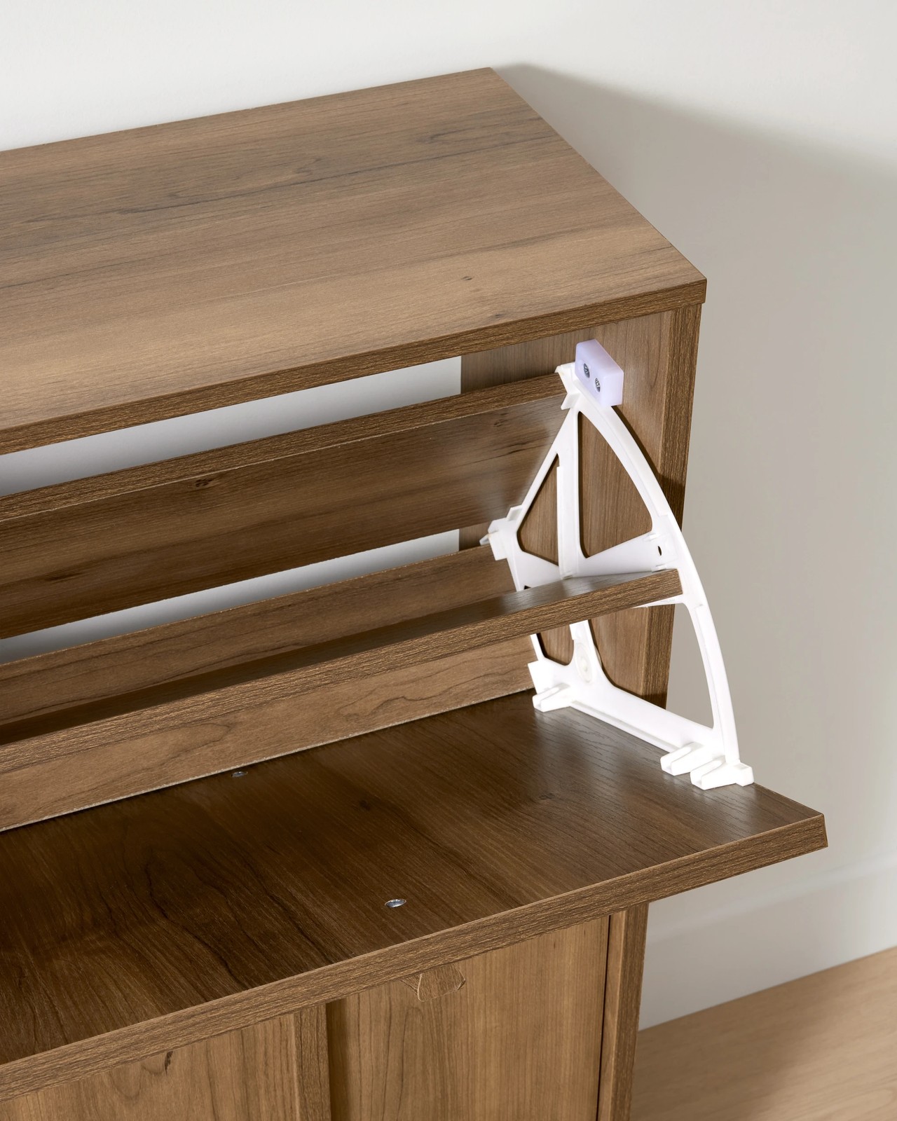 Anko Willow 2 Tier Shoe Cabinet - Walnut 5 of 6