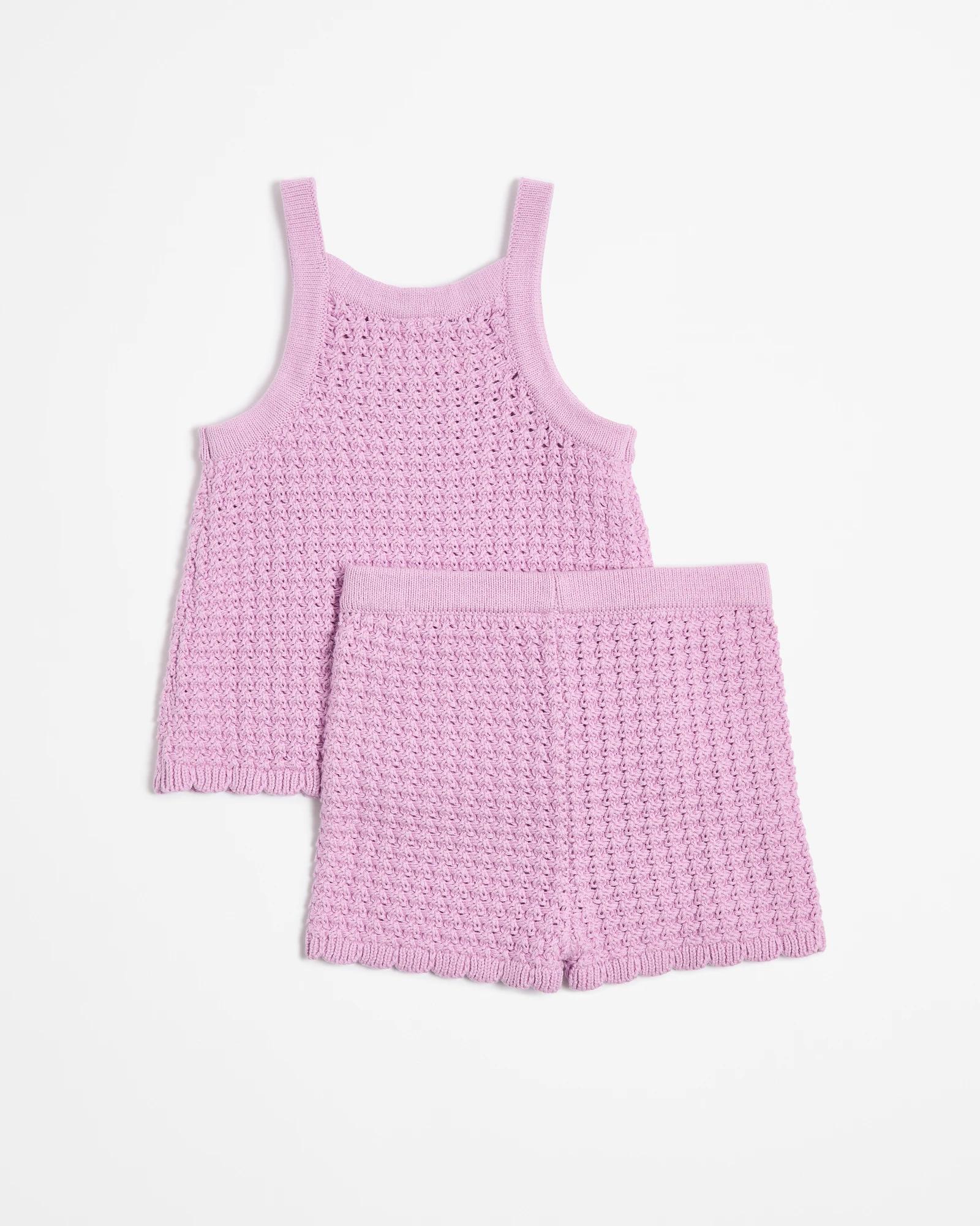 Crochet Tank and Short Piece Set