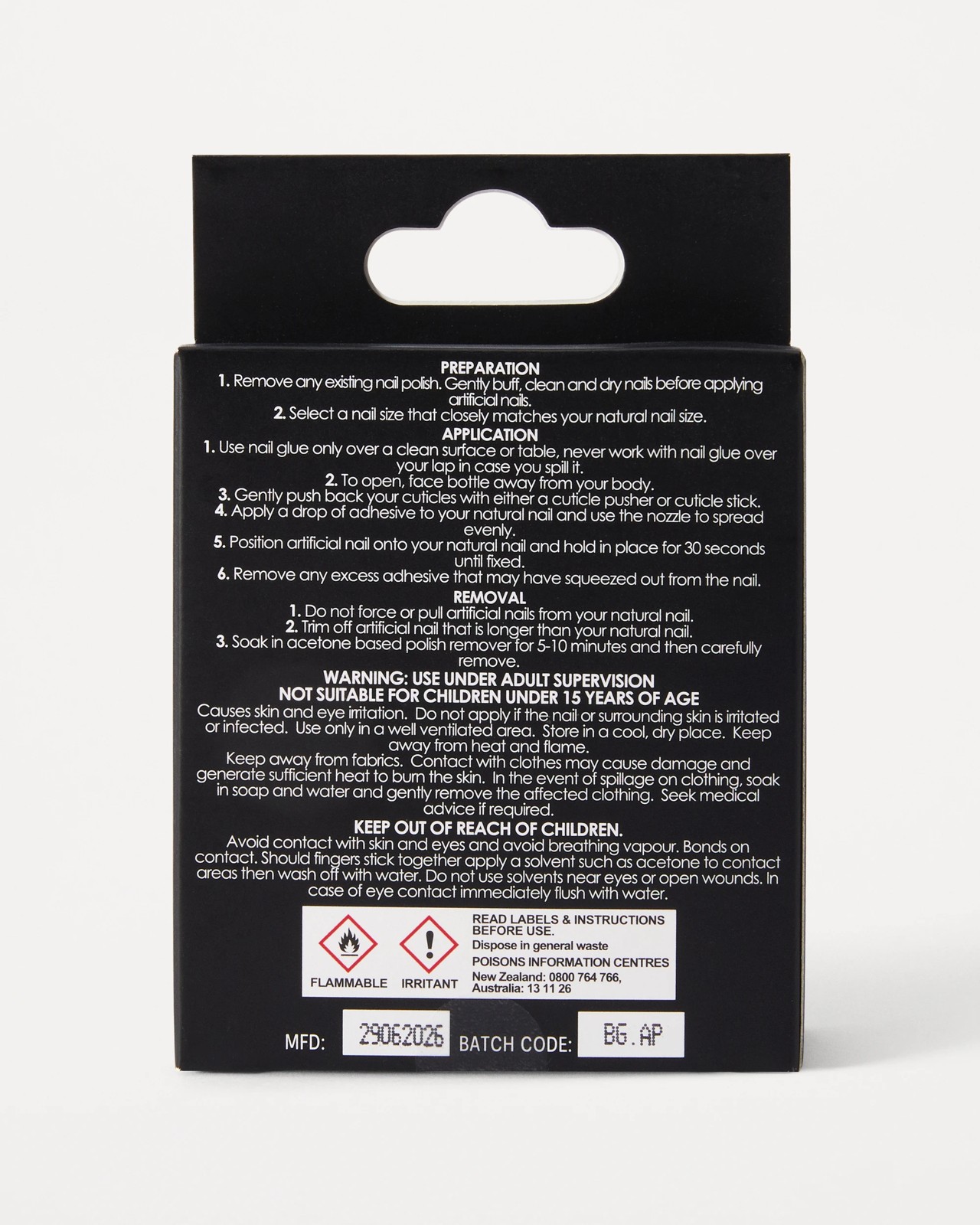 OXX Beauty Halloween 24 Pack Artificial Nails with Adhesive - Stiletto Shape, Cat's Eye and Spooky 3 of 5
