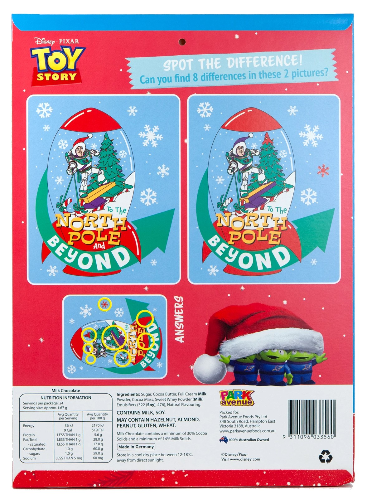 Disney Pixar Toy Story Advent Calendar 40g 2 of 2