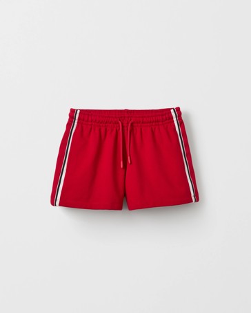 Australian Cotton Blend Side Stripe Fleece Shorts