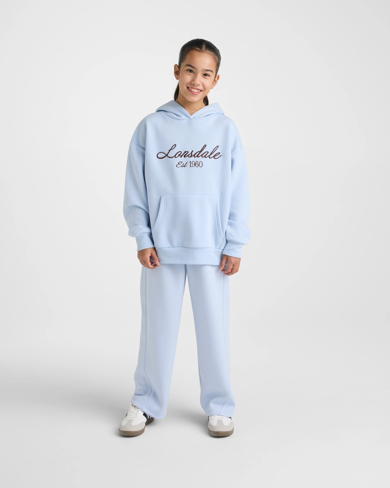 Lonsdale London Fleece Hoodie - Light Blue 5 of 5
