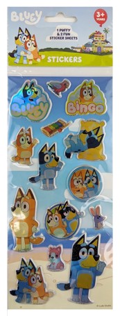 Bluey Puffy Sticker Set