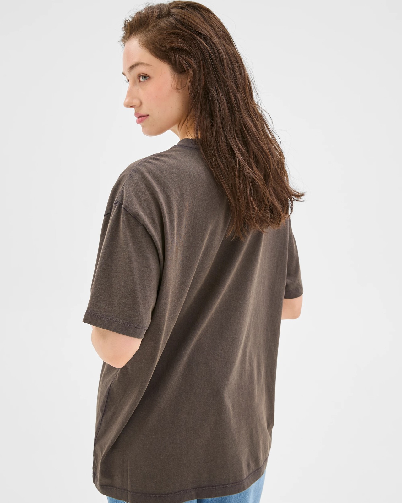 Lily Loves Australian Cotton Boyfriend T-Shirt - Brown Destiny In Motion 6 of 6