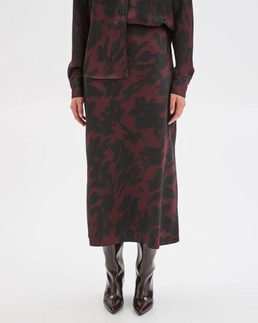 Preview Satin Bias Cut Midi Skirt