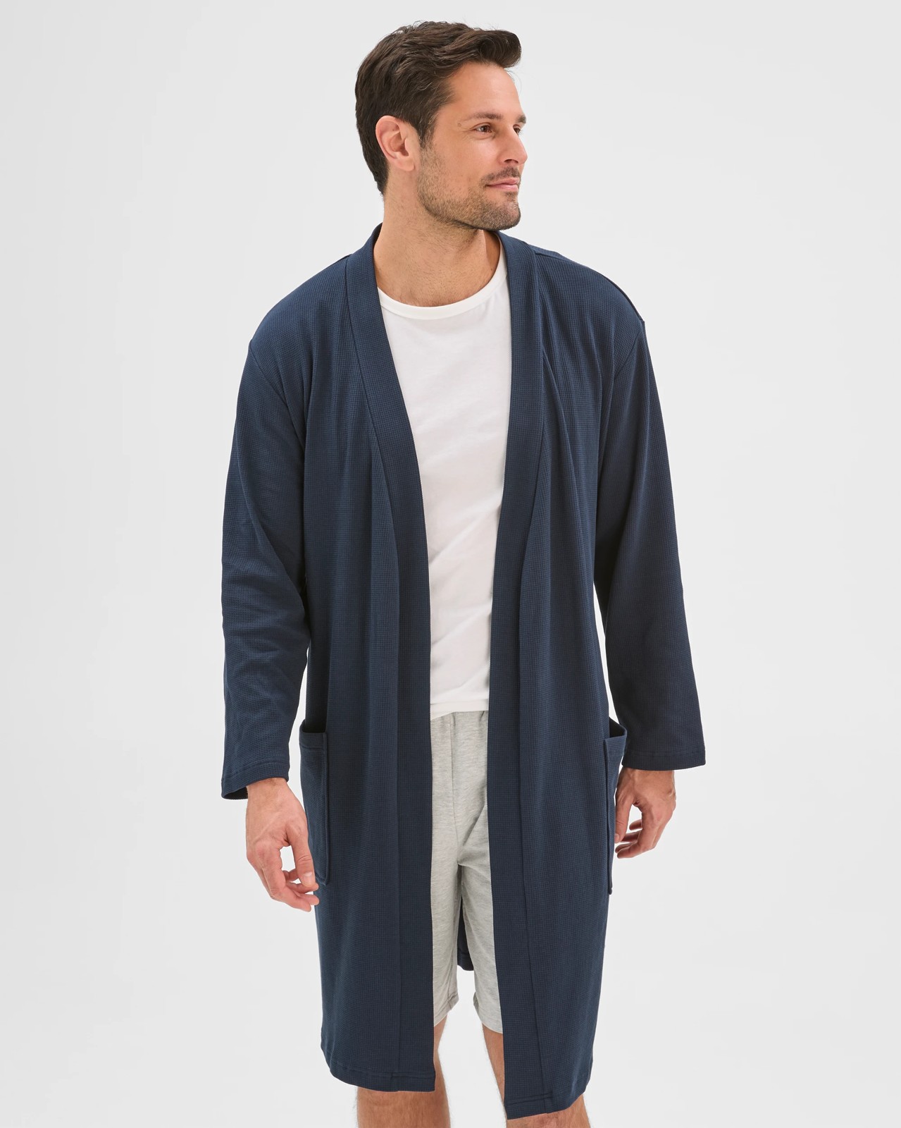 Australian Cotton Waffle Hooded Sleep Gown 4 of 5