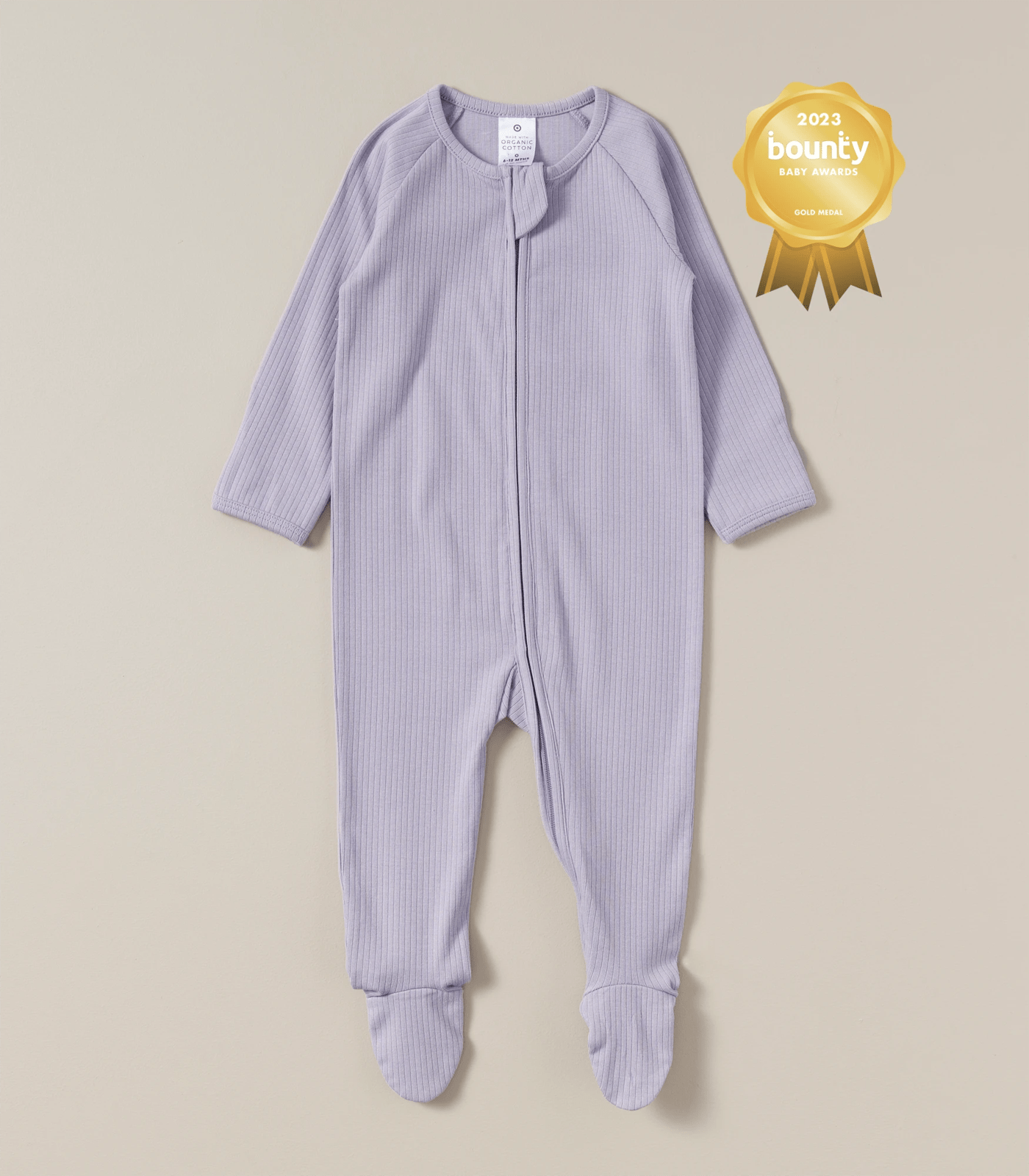 Baby Organic Cotton Rib Coverall 2 of 5