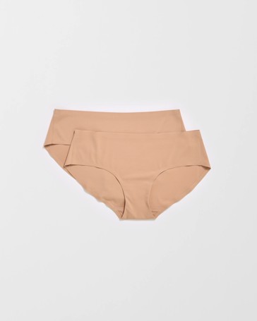 Smooth Moves 2 Pack No Show Bonded Hipster Bikini Briefs