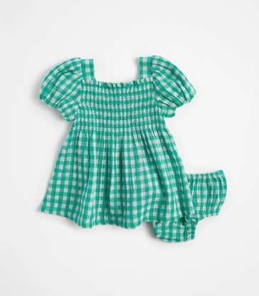 Baby Gingham Dress and Bloomer 2 Piece Set