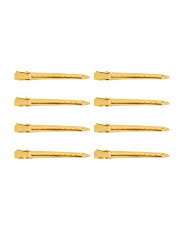OXX Haircare 8 Piece Gold Tone Salon Clips