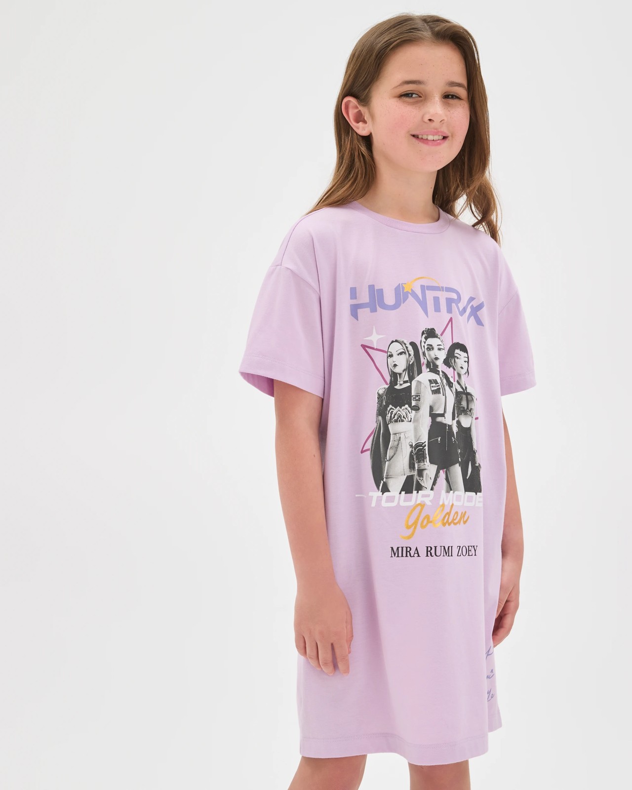 Licensed KPop Demon Hunters Older Girls Short Sleeve Nightie 2 of 5
