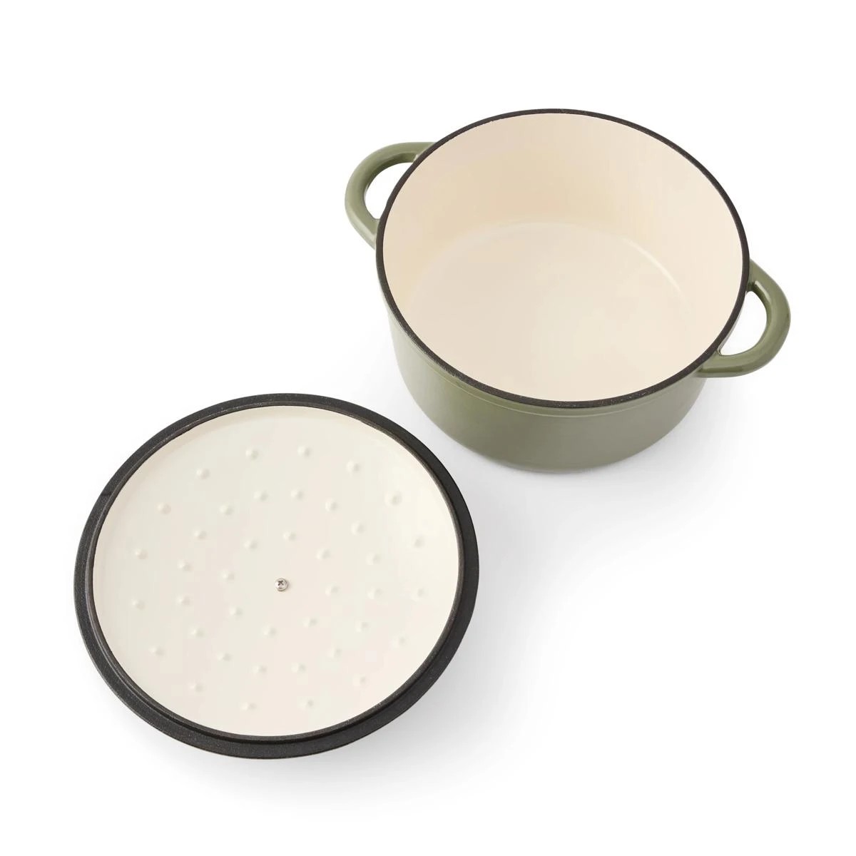 Anko 5L Cast Iron Casserole - Green 4 of 6