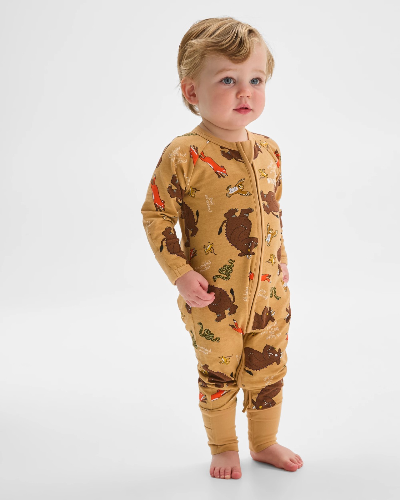 Bonds Baby Donaldson Collab Zippy Wondersuit Coverall  - The Gruffalo Gold 3 of 5