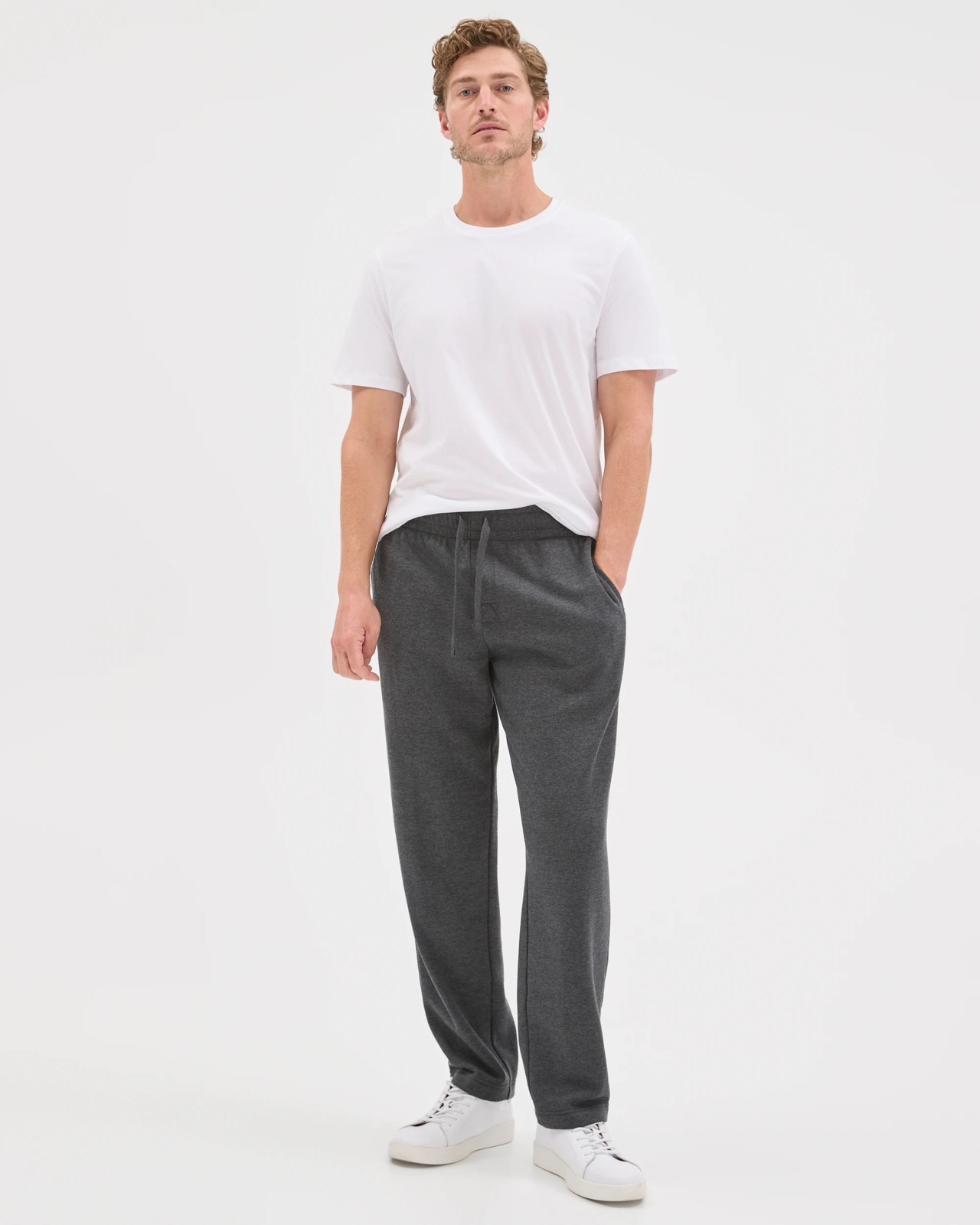 Australian Cotton Blend Uncuffed Trackpants 2 of 6