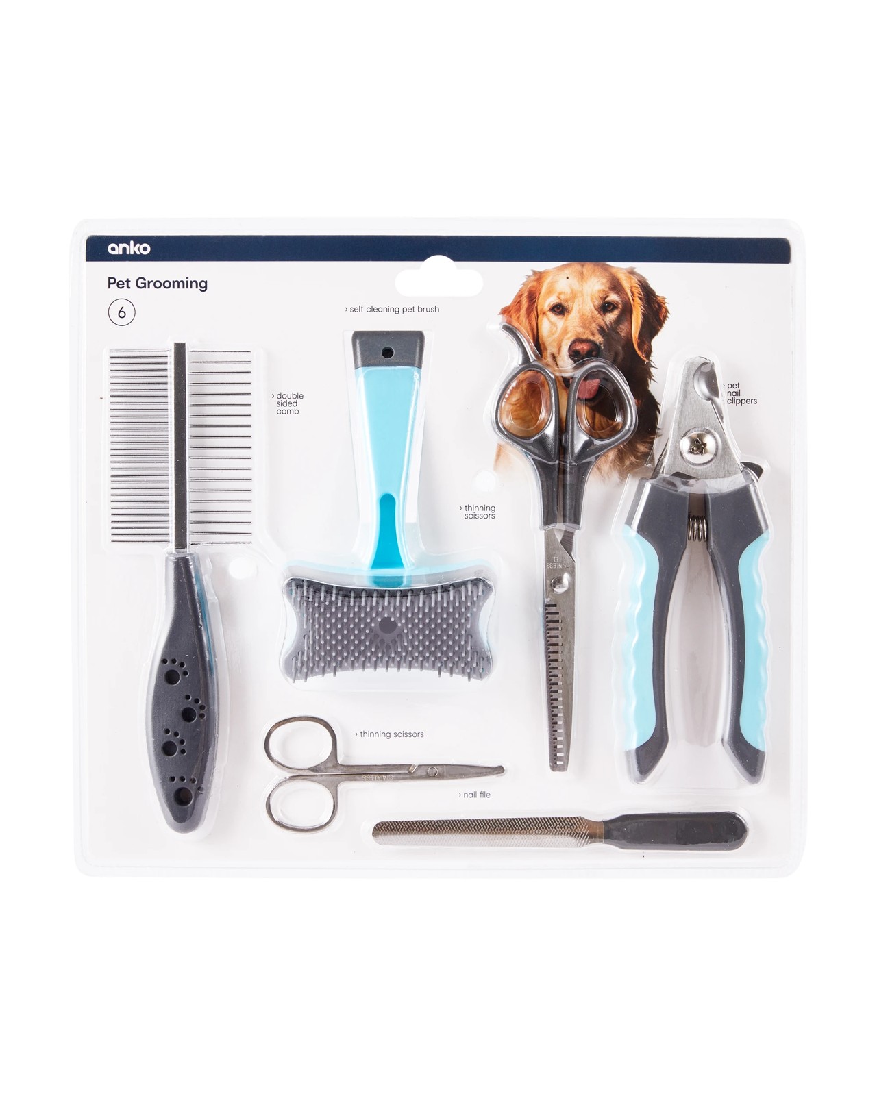 Pet Grooming Kit, 6 Piece - Anko 5 of 5