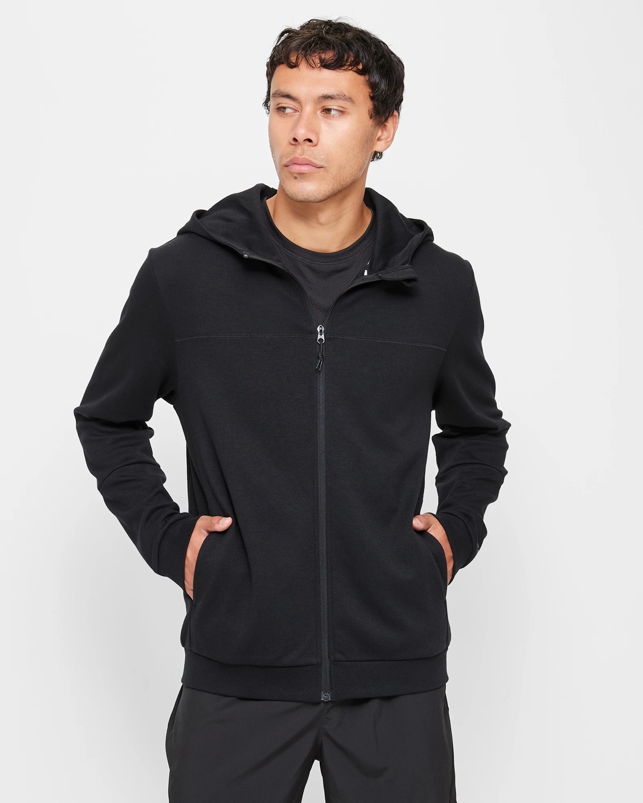 Active Zip Thru Fleece Hoodie - Black | Target Australia