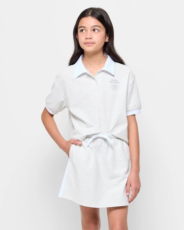 Australian Cotton Blend Pique Skort